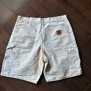 Vintage Carhartt Distressed Faded Tan Workwear Shorts